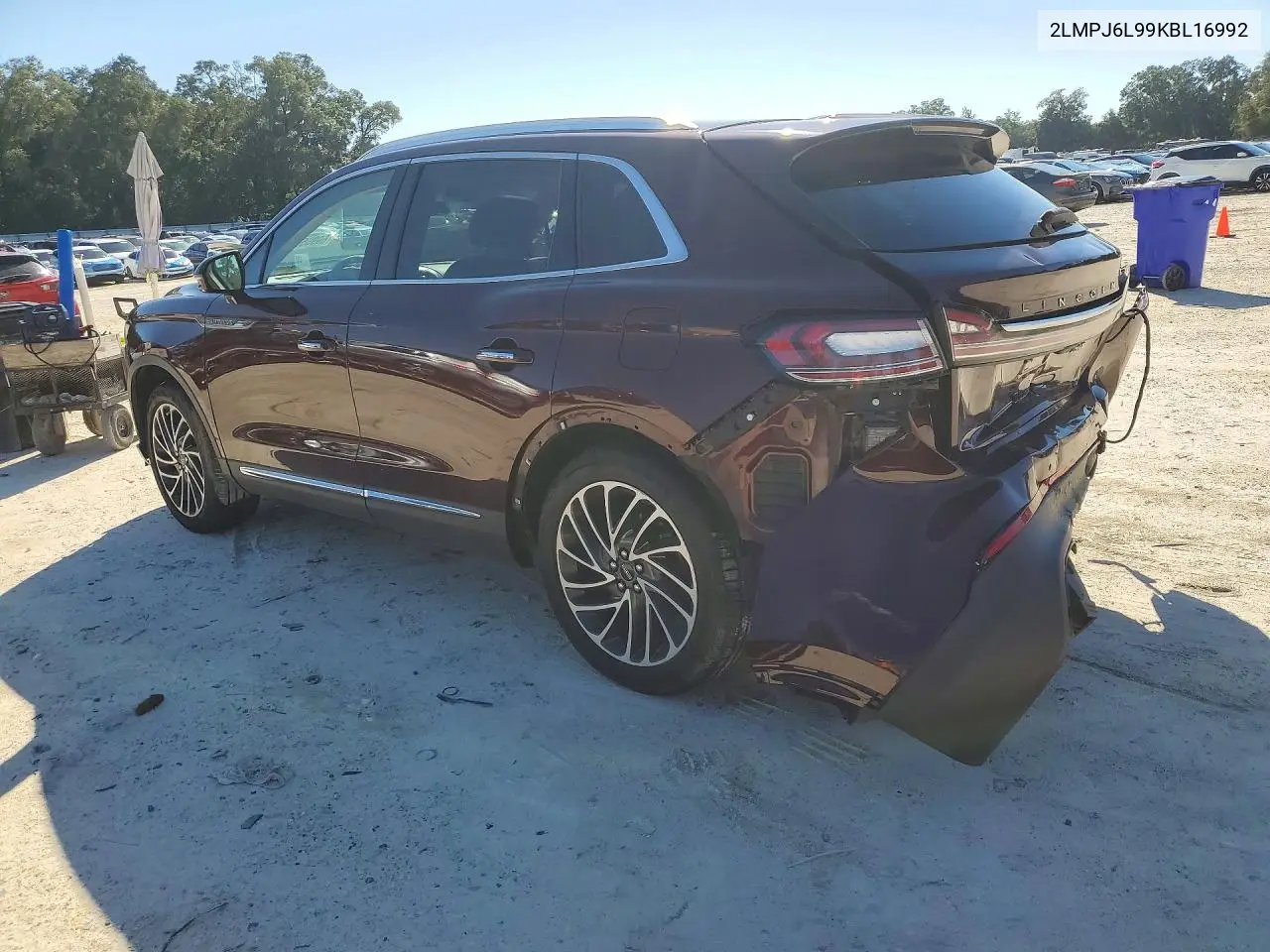 2019 LINCOLN NAUTILUS VIN 2LMPJ6L99KBL16992 — фото 2