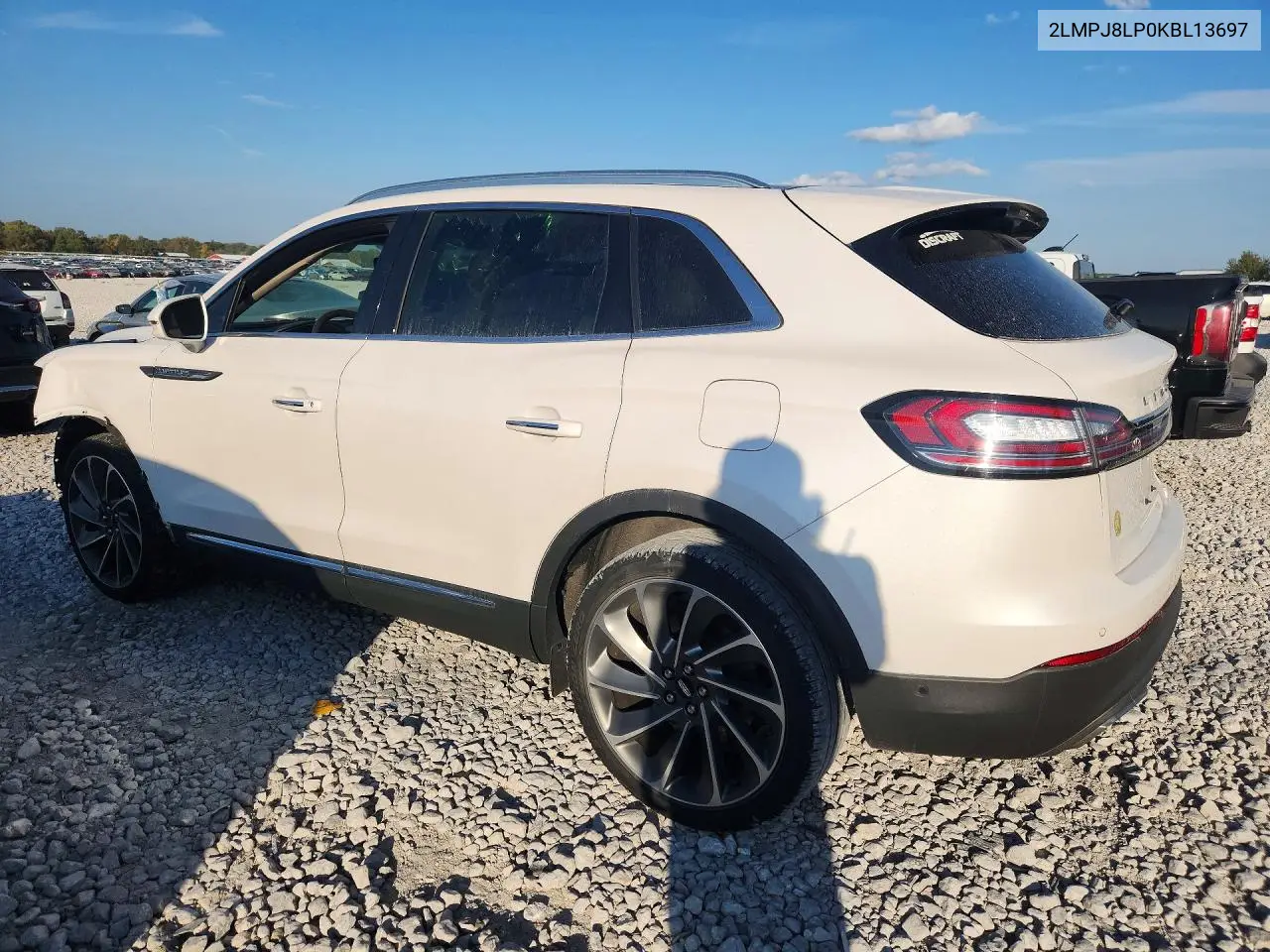 2019 LINCOLN NAUTILUS VIN 2LMPJ8LP0KBL13697 — фото 2
