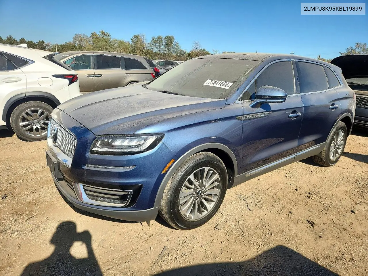 LINCOLN NAUTILUS 2019, VIN 2LMPJ8K95KBL19899