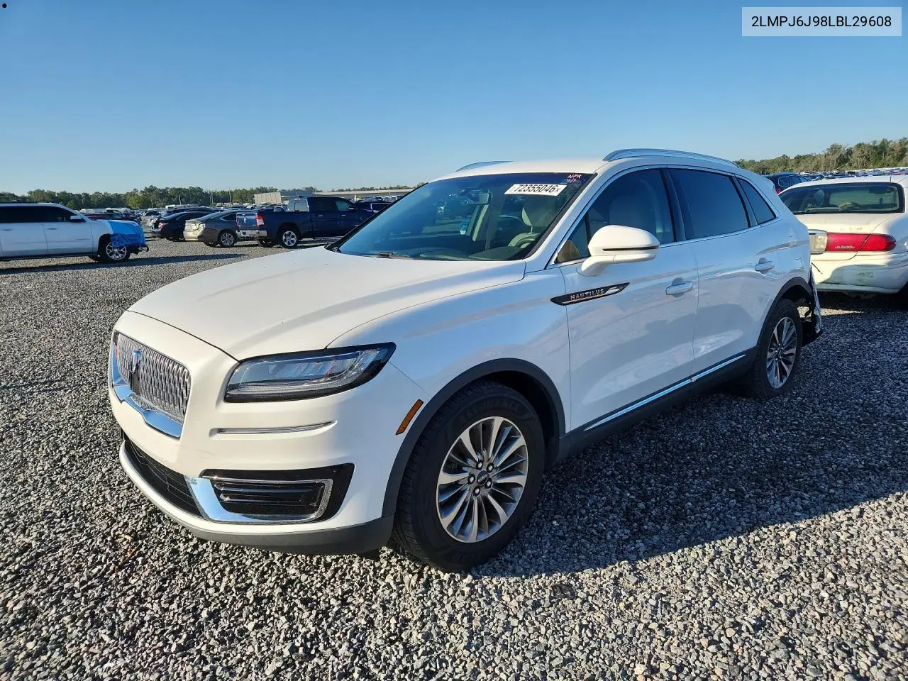 LINCOLN NAUTILUS 2020, VIN 2LMPJ6J98LBL29608
