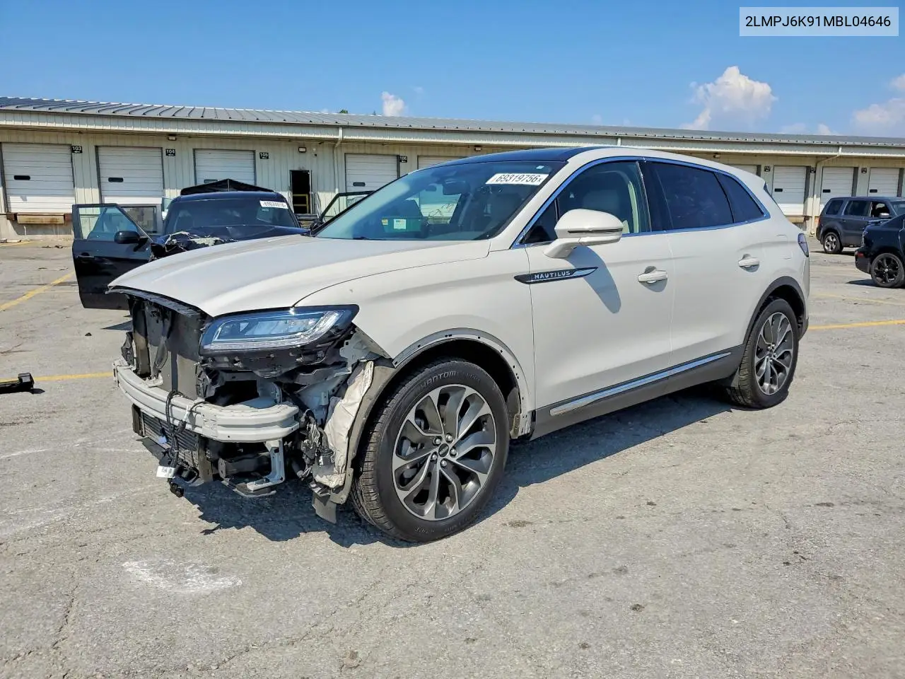 LINCOLN NAUTILUS 2021, VIN 2LMPJ6K91MBL04646
