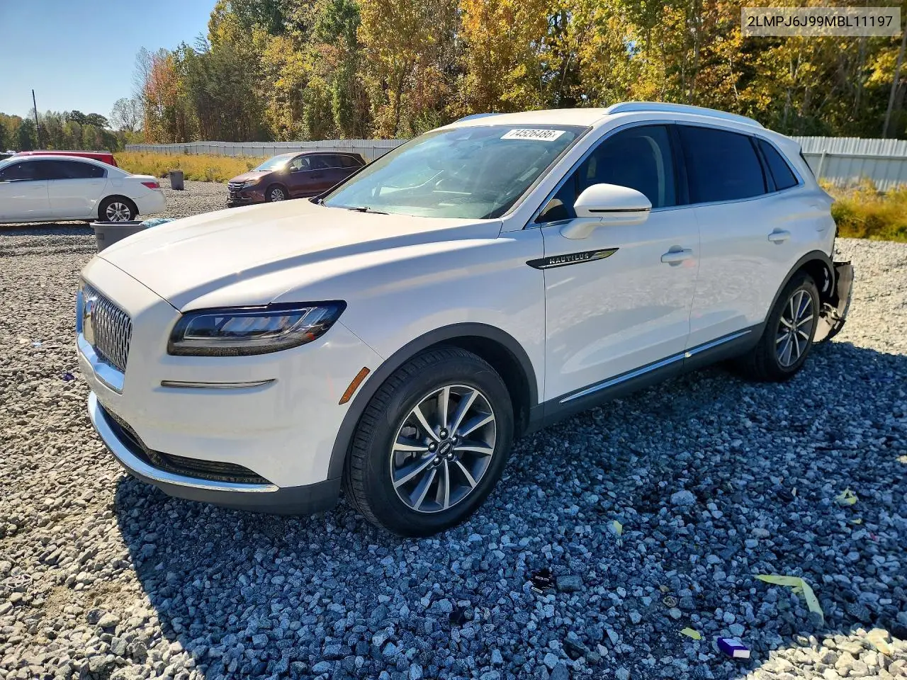 LINCOLN NAUTILUS 2021, VIN 2LMPJ6J99MBL11197