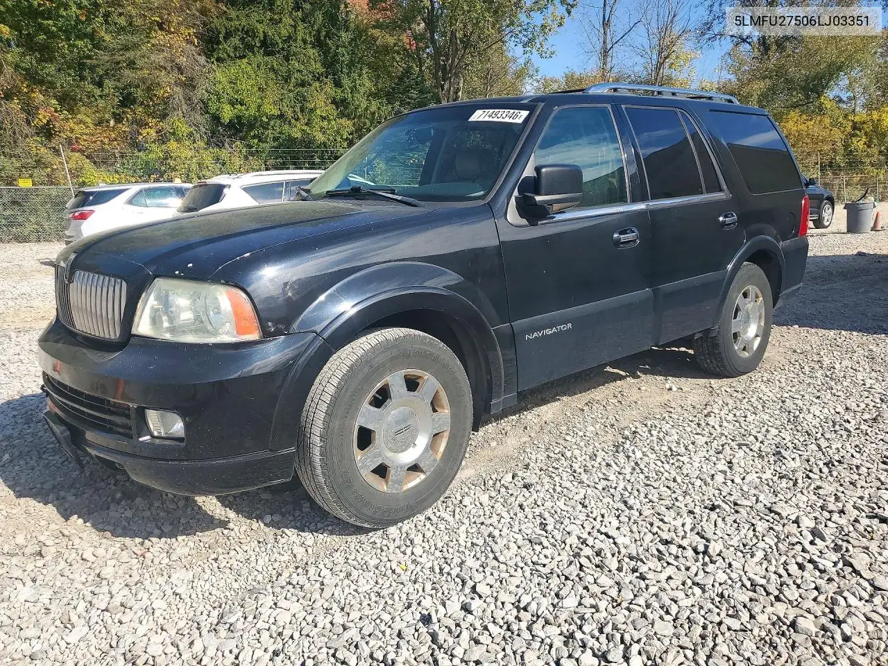 LINCOLN NAVIGATOR 2006, VIN 5LMFU27506LJ03351