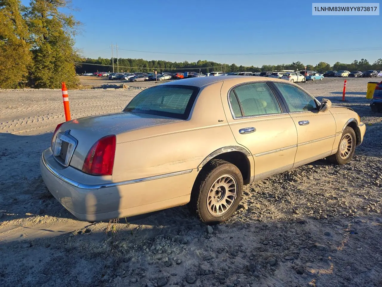 2000 LINCOLN TOWN CAR VIN 1LNHM83W8YY873817 — фото 3