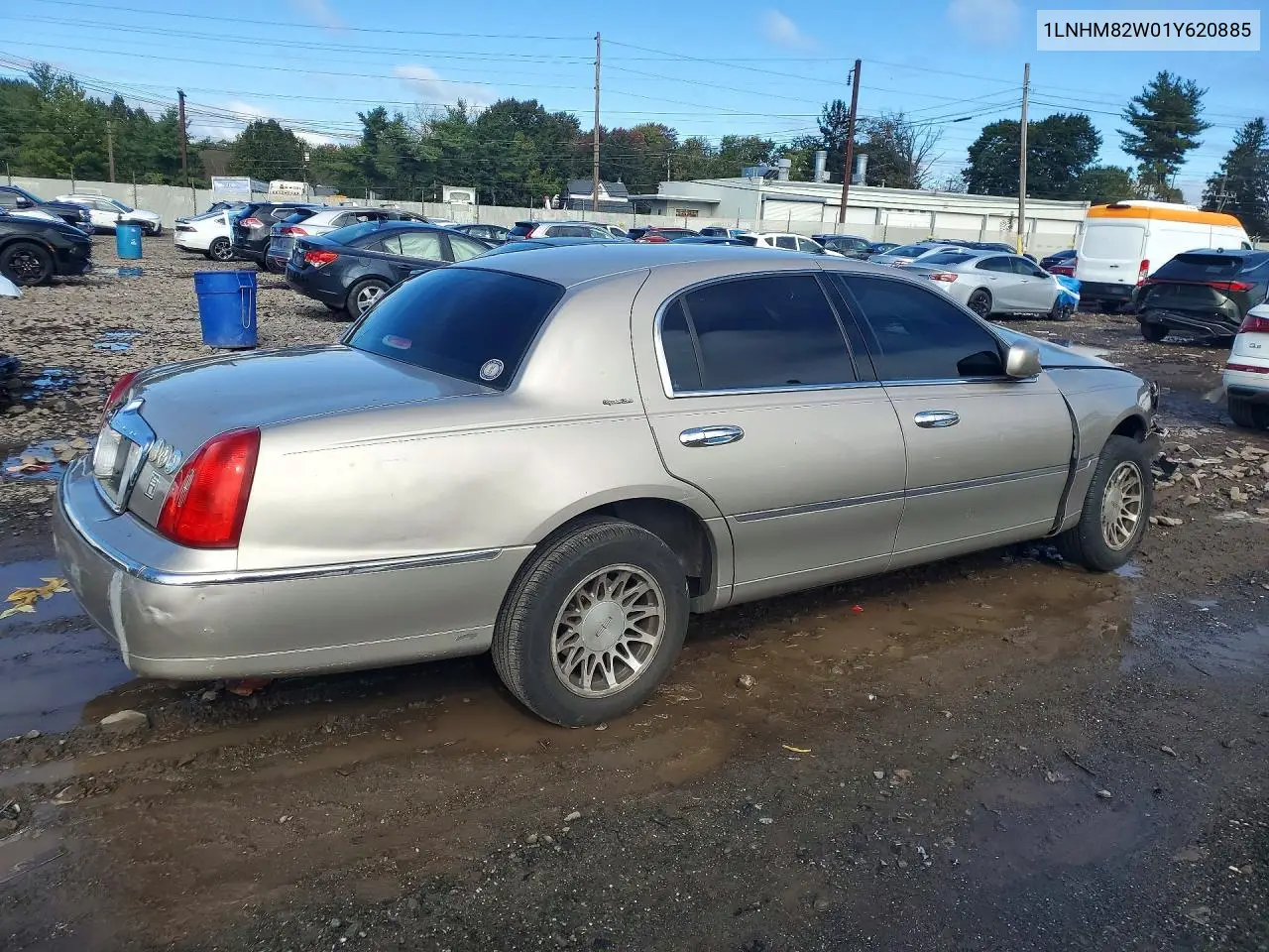2001 LINCOLN TOWN CAR VIN 1LNHM82W01Y620885 — фото 3