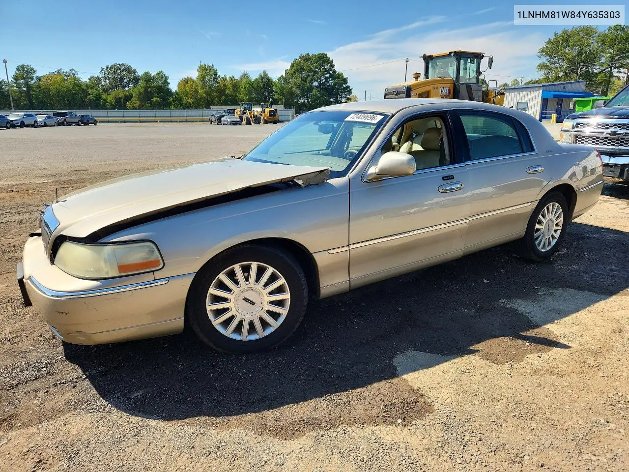 LINCOLN TOWN CAR 2004, VIN 1LNHM81W84Y635303