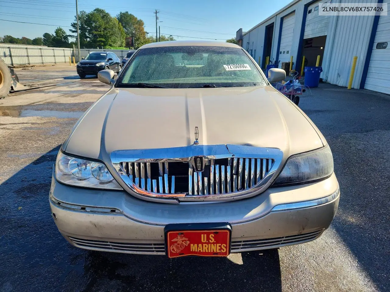 2011 LINCOLN TOWN CAR VIN 2LNBL8CV6BX757426 — фото 5