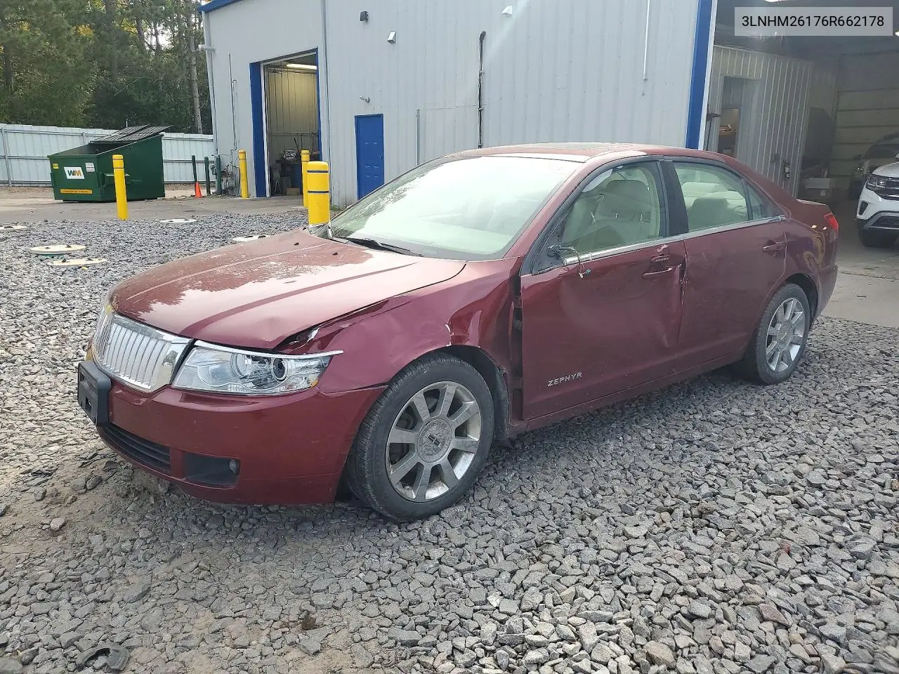 LINCOLN ZEPHYR 2006, VIN 3LNHM26176R662178
