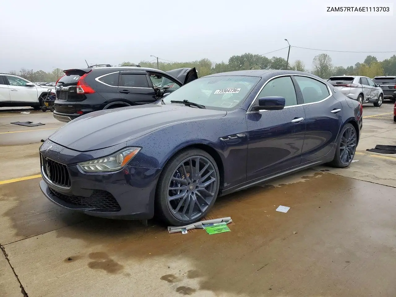 MASERATI GHIBLI 2014, VIN ZAM57RTA6E1113703