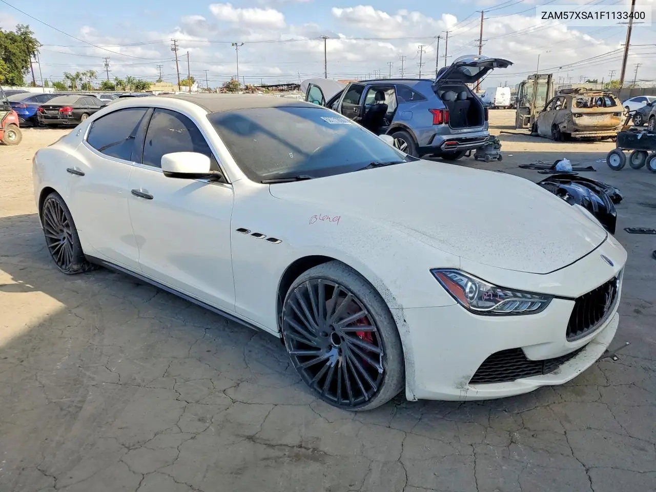 2015 MASERATI GHIBLI VIN ZAM57XSA1F1133400 — фото 4