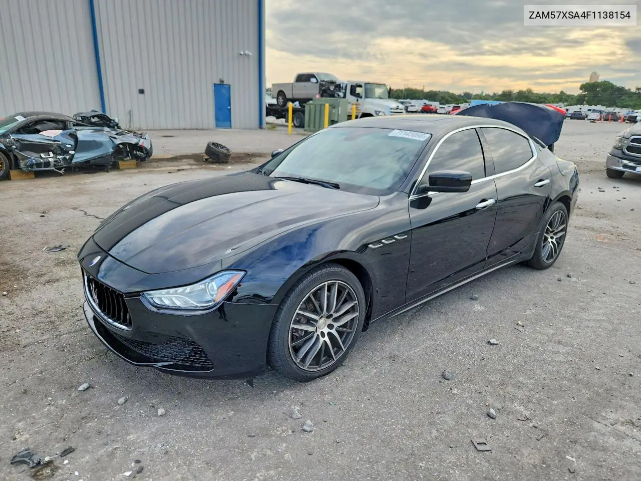 MASERATI GHIBLI 2015, VIN ZAM57XSA4F1138154