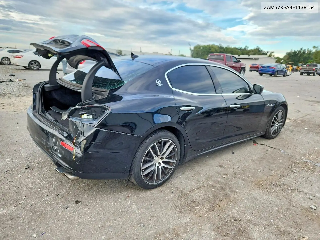 2015 MASERATI GHIBLI VIN ZAM57XSA4F1138154 — фото 3
