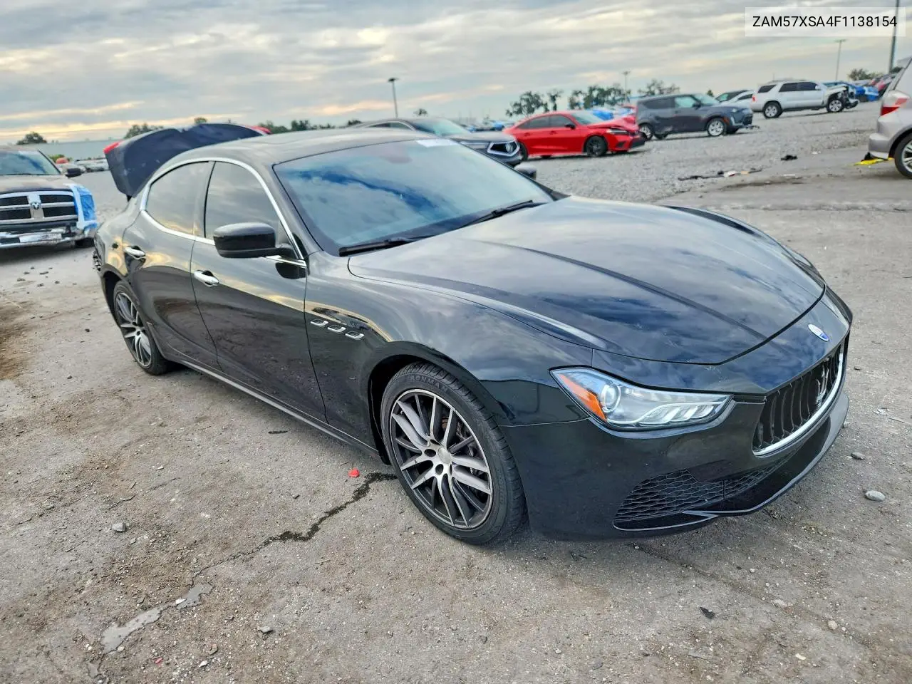 2015 MASERATI GHIBLI VIN ZAM57XSA4F1138154 — фото 4
