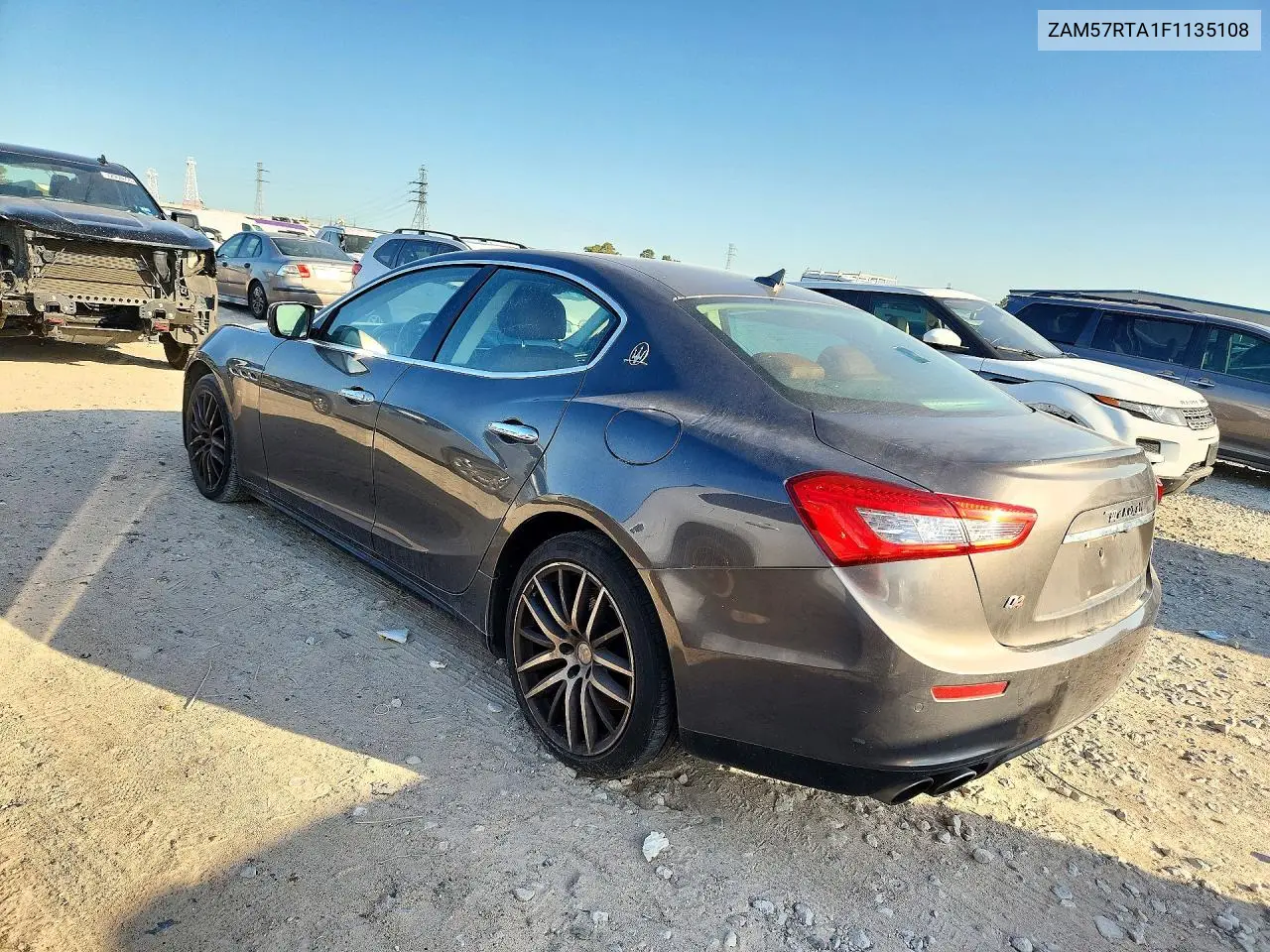 2015 MASERATI GHIBLI VIN ZAM57RTA1F1135108 — фото 2