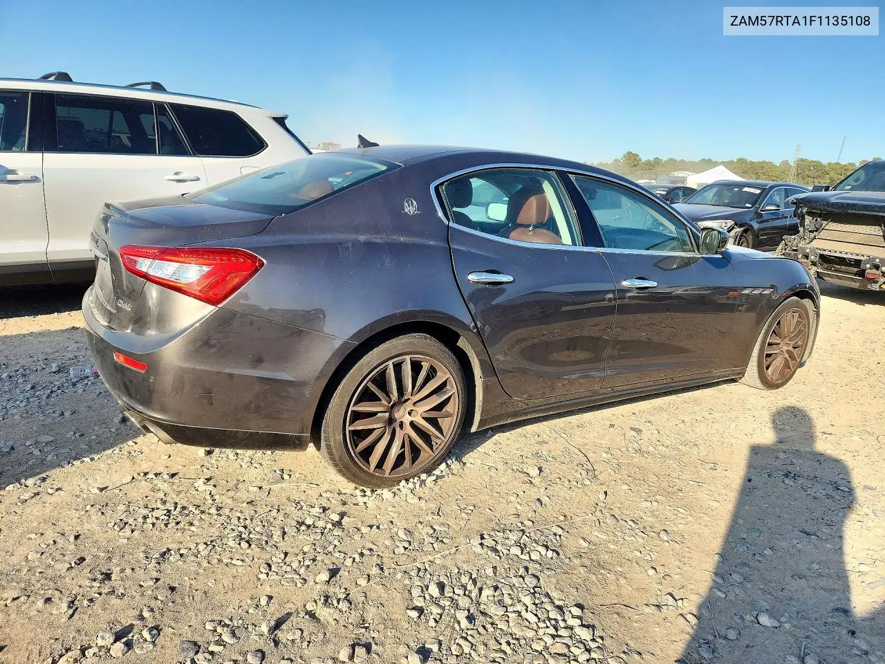 2015 MASERATI GHIBLI VIN ZAM57RTA1F1135108 — фото 3