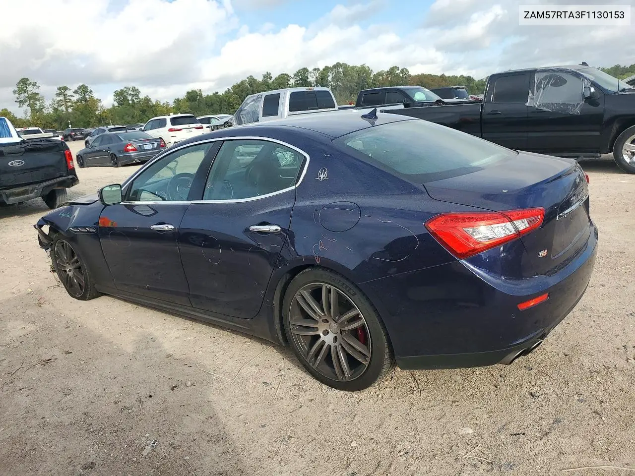 2015 MASERATI GHIBLI VIN ZAM57RTA3F1130153 — фото 2