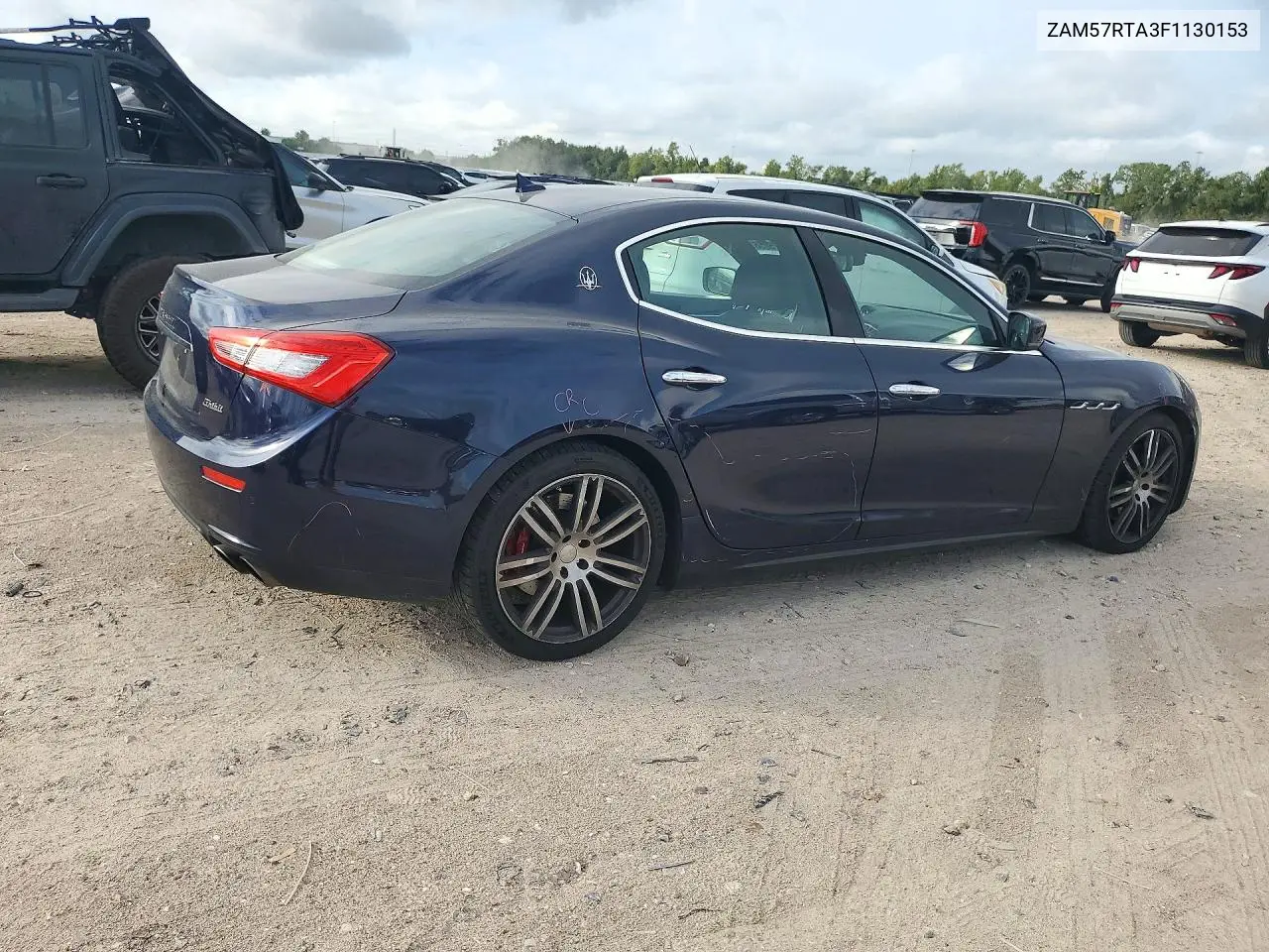 2015 MASERATI GHIBLI VIN ZAM57RTA3F1130153 — фото 3