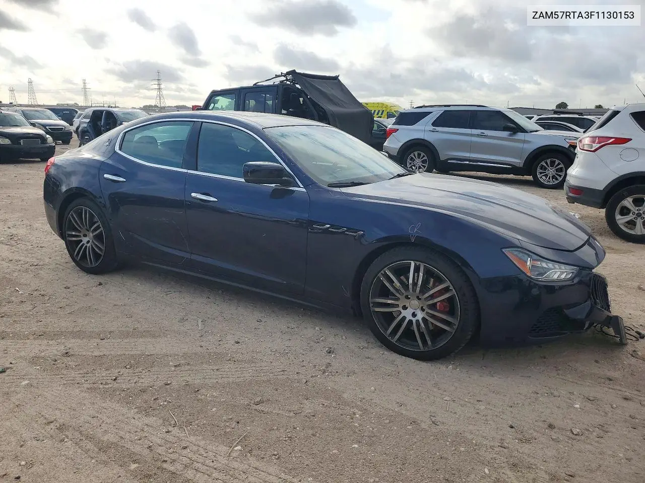 2015 MASERATI GHIBLI VIN ZAM57RTA3F1130153 — фото 4