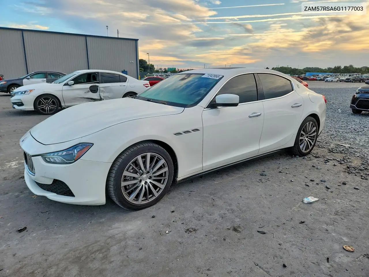MASERATI GHIBLI 2016, VIN ZAM57RSA6G1177003