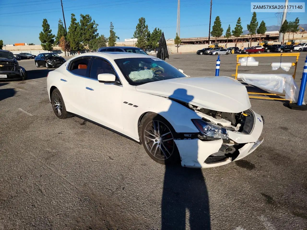 2016 MASERATI GHIBLI VIN ZAM57XSA2G1171140 — фото 4