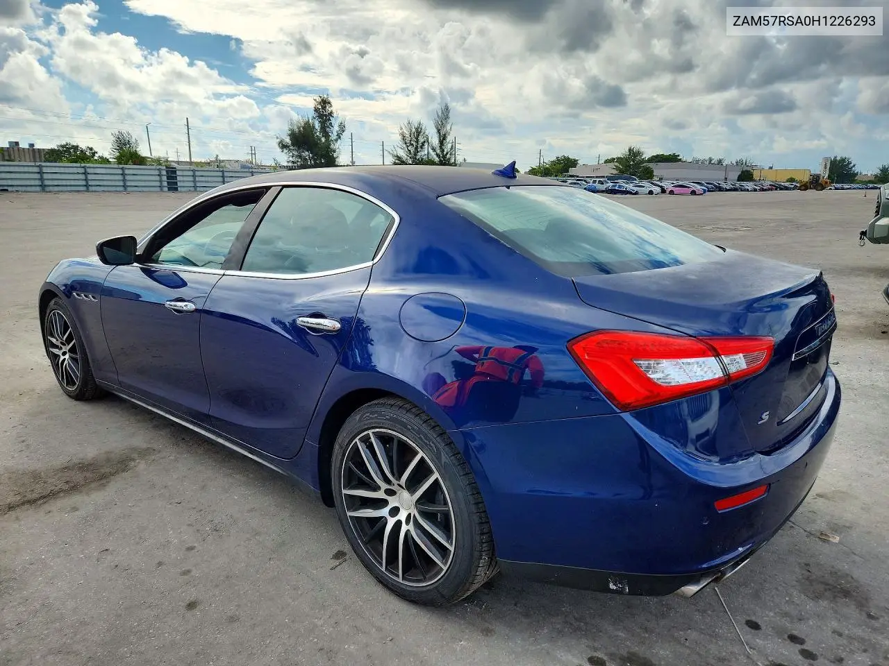 2017 MASERATI GHIBLI VIN ZAM57RSA0H1226293 — фото 2