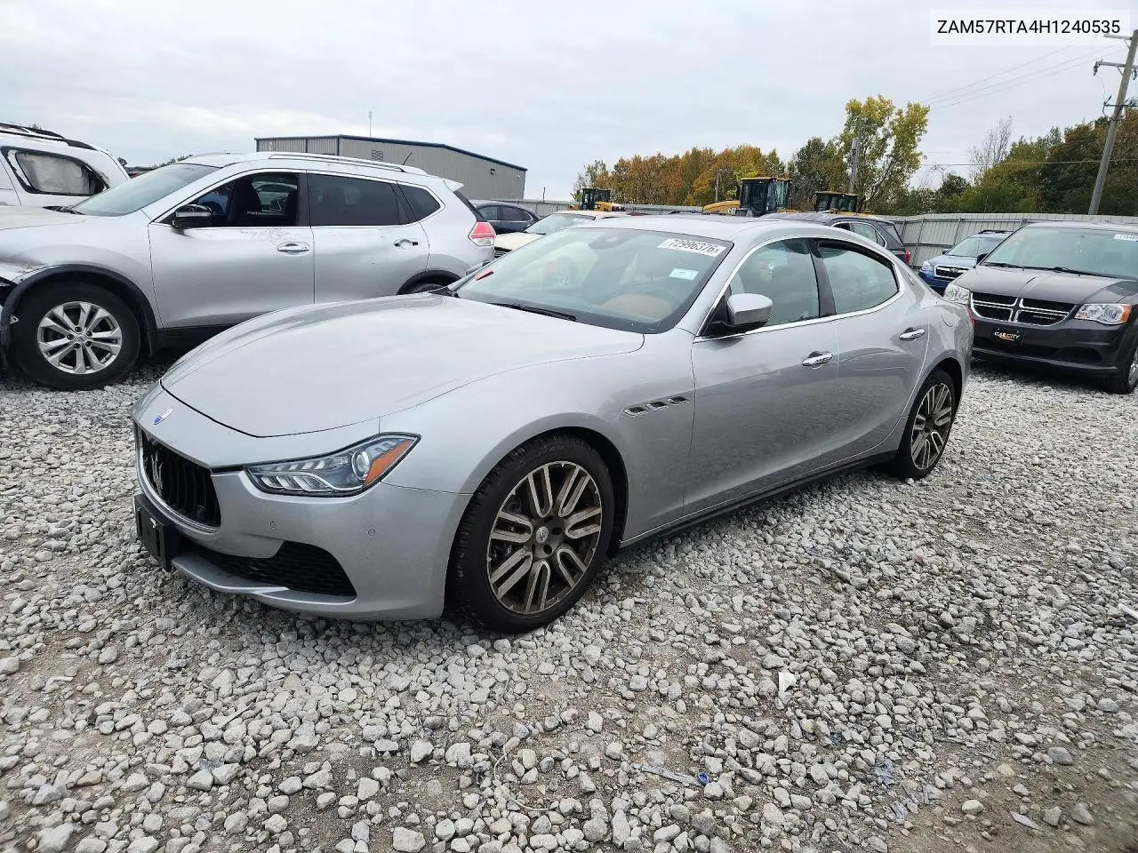 MASERATI GHIBLI 2017, VIN ZAM57RTA4H1240535