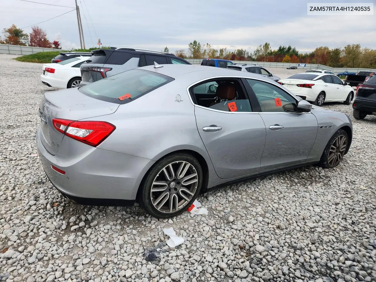 2017 MASERATI GHIBLI VIN ZAM57RTA4H1240535 — фото 3