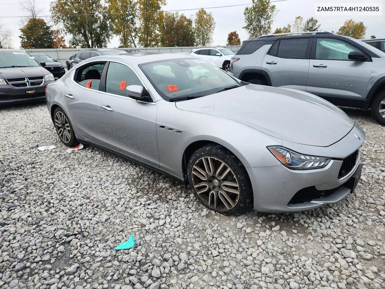 2017 MASERATI GHIBLI VIN ZAM57RTA4H1240535 — фото 4