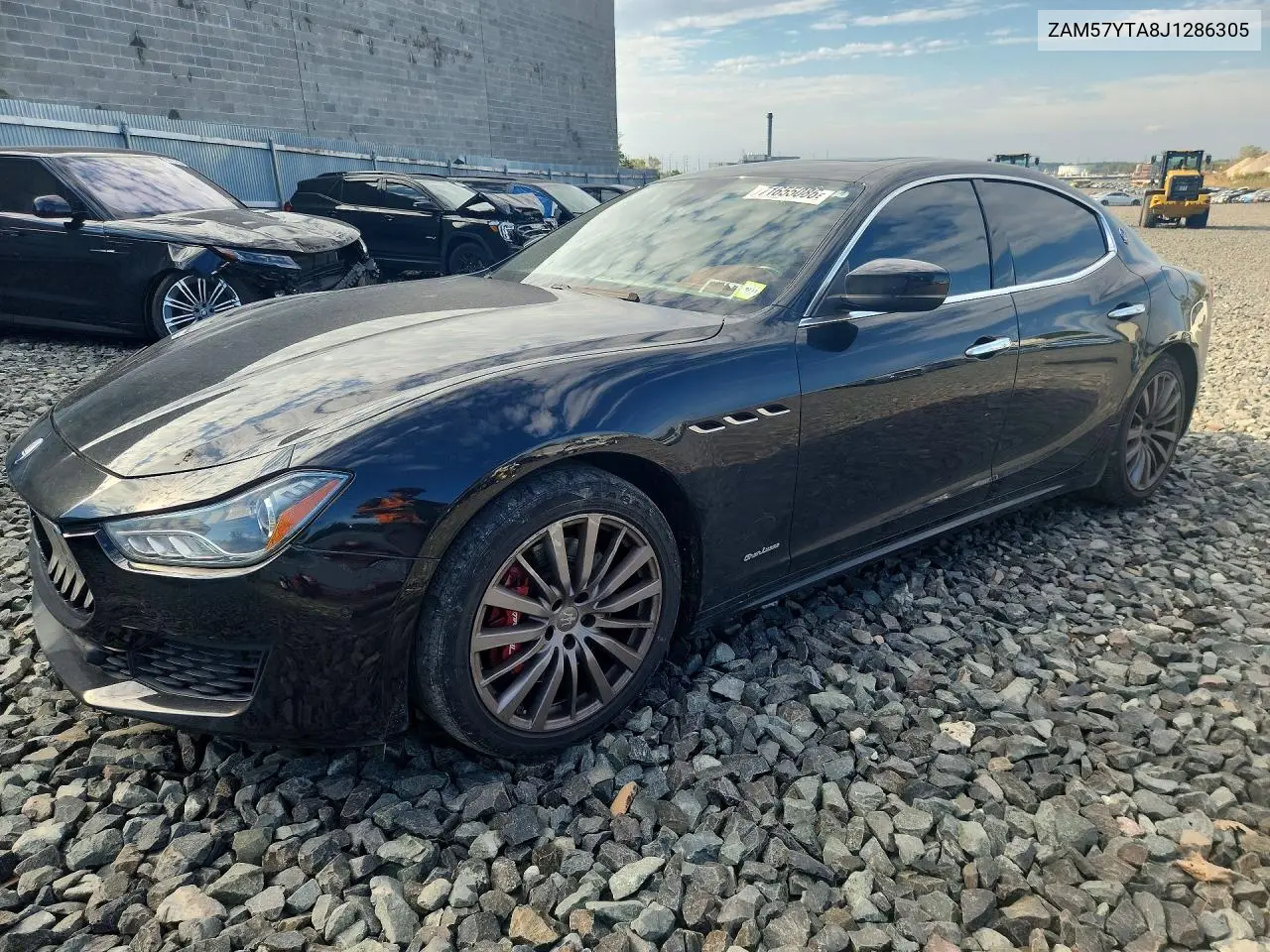MASERATI GHIBLI 2018, VIN ZAM57YTA8J1286305