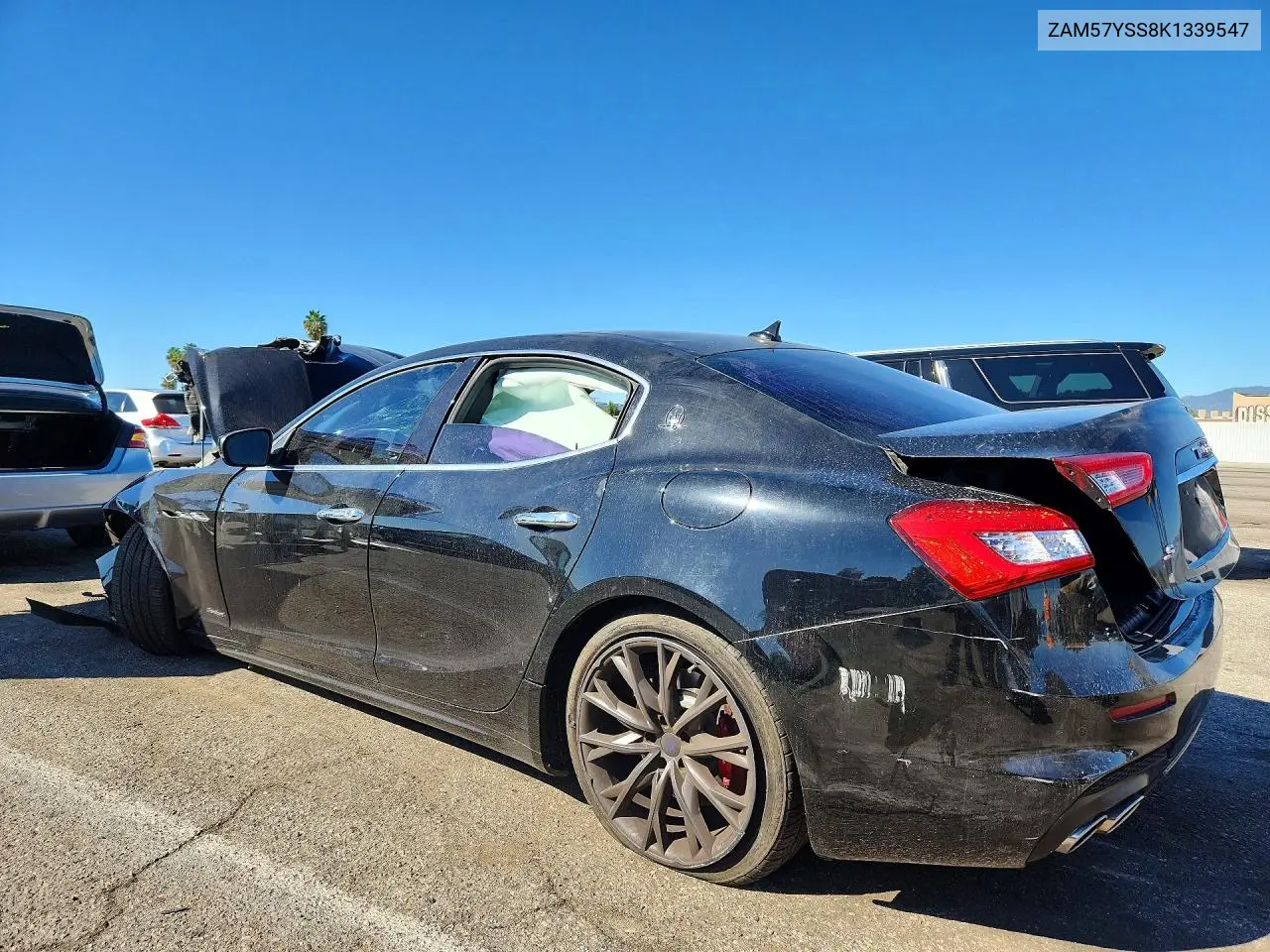 2019 MASERATI GHIBLI VIN ZAM57YSS8K1339547 — фото 2