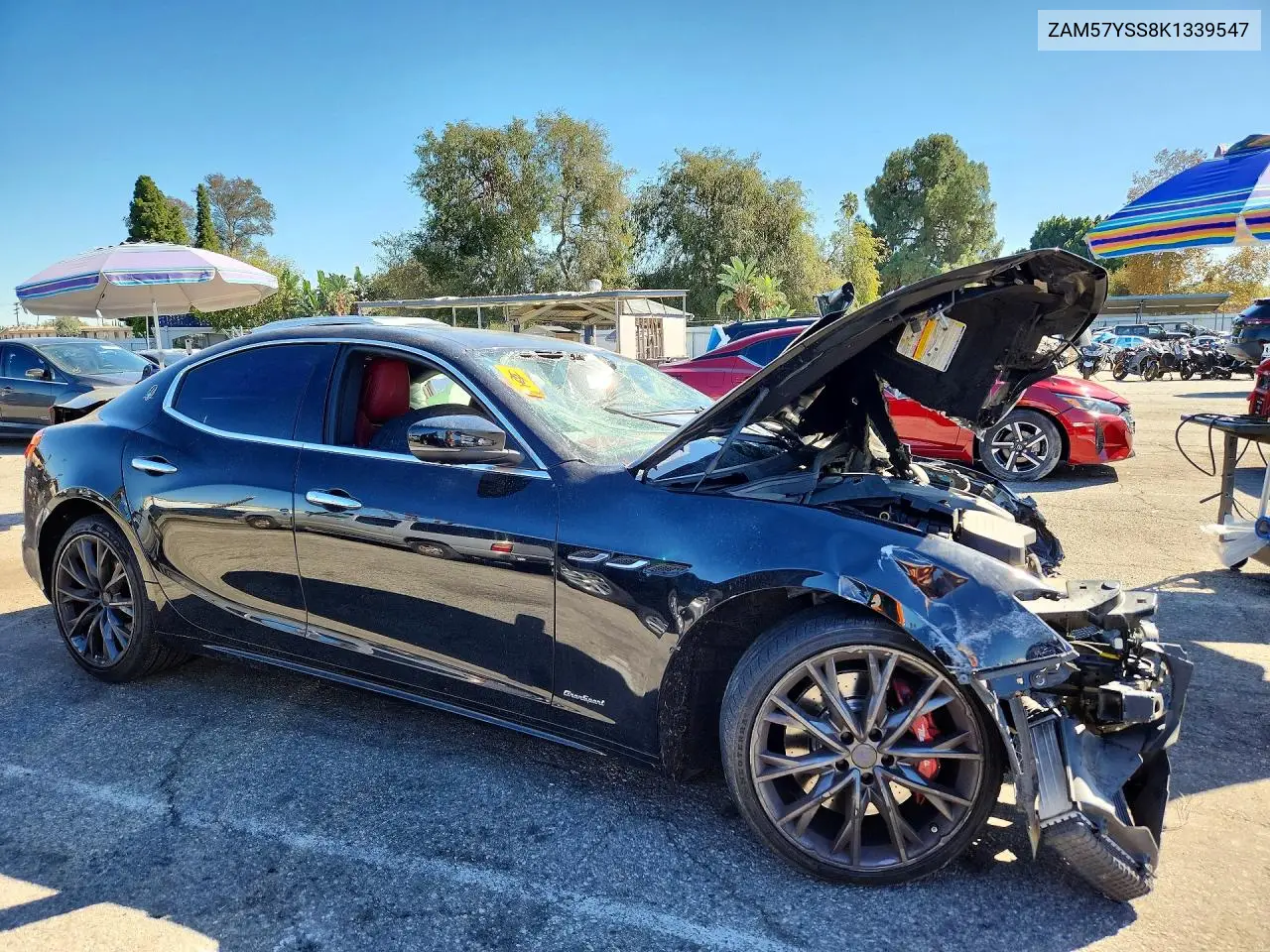 2019 MASERATI GHIBLI VIN ZAM57YSS8K1339547 — фото 4