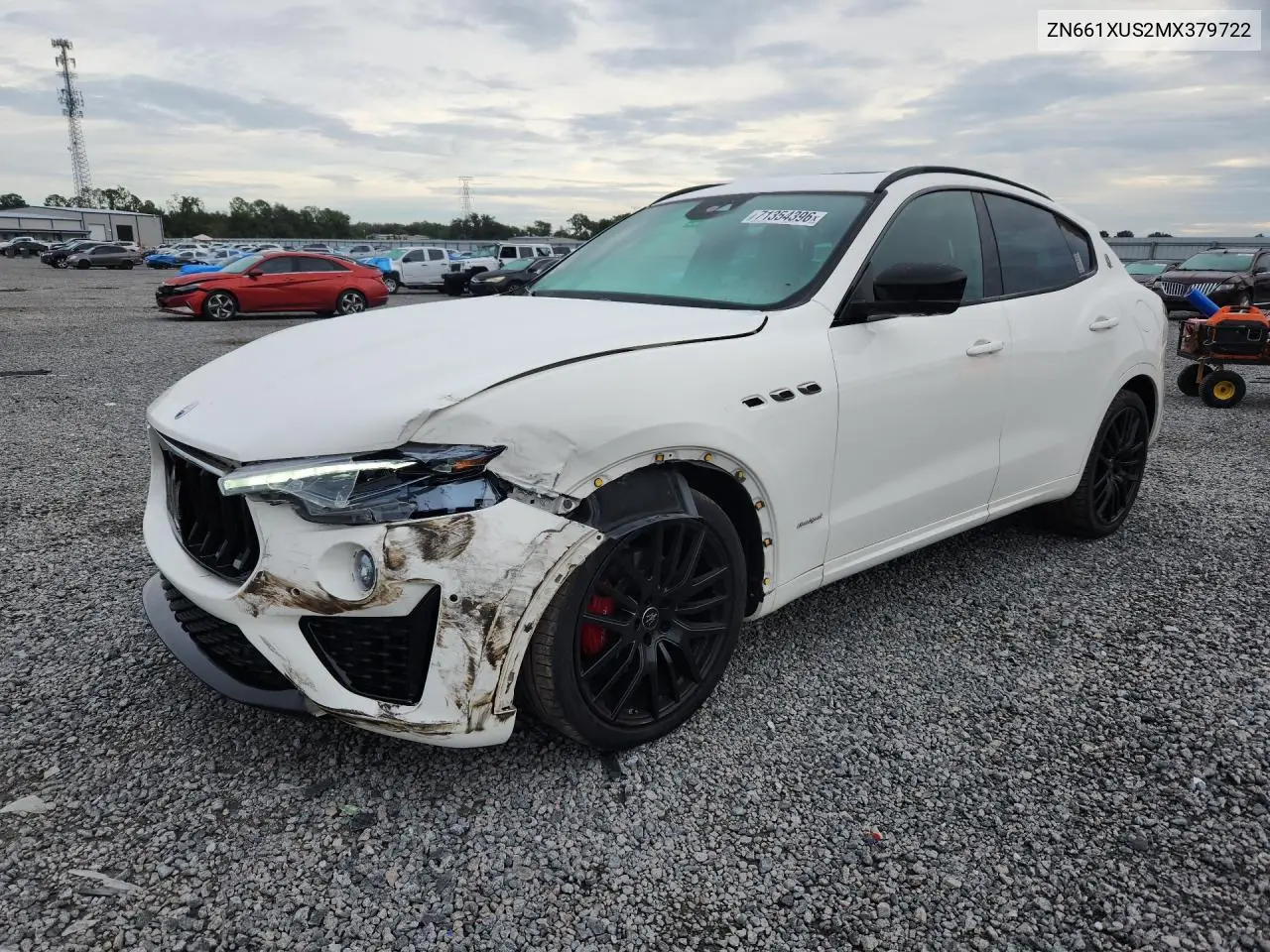 MASERATI LEVANTE 2021, VIN ZN661XUS2MX379722