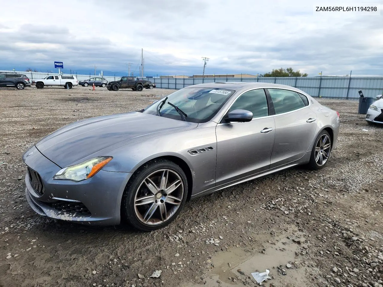 MASERATI QUATTROPORTE 2017, VIN ZAM56RPL6H1194298