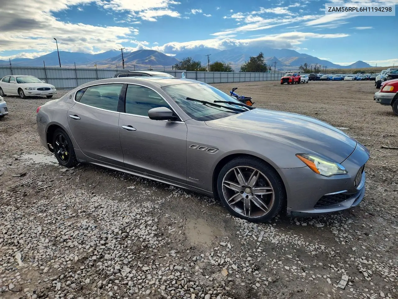 2017 MASERATI QUATTROPORTE VIN ZAM56RPL6H1194298 — фото 4