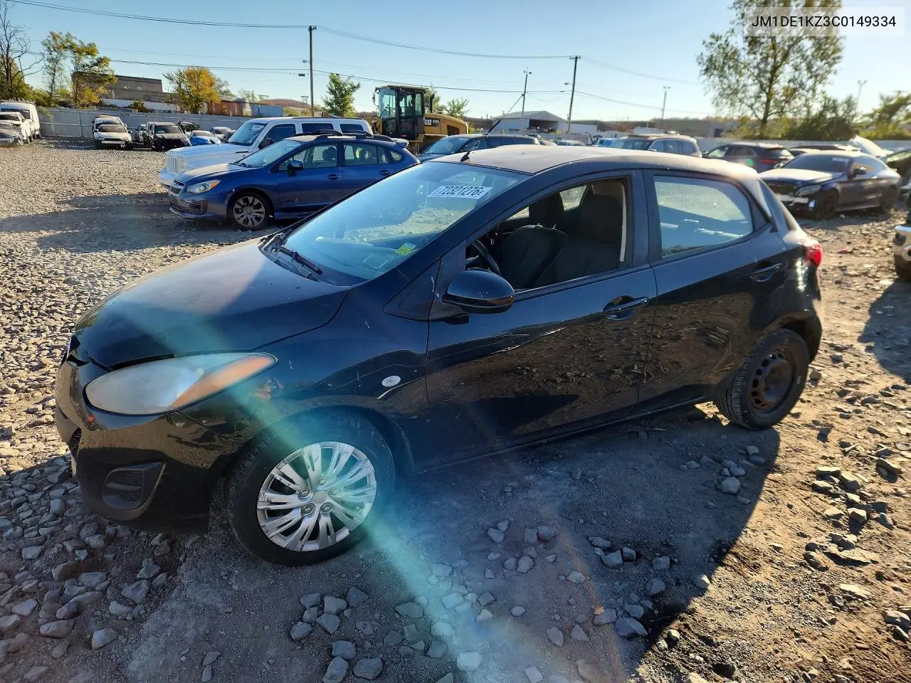 MAZDA 2 2012, VIN JM1DE1KZ3C0149334