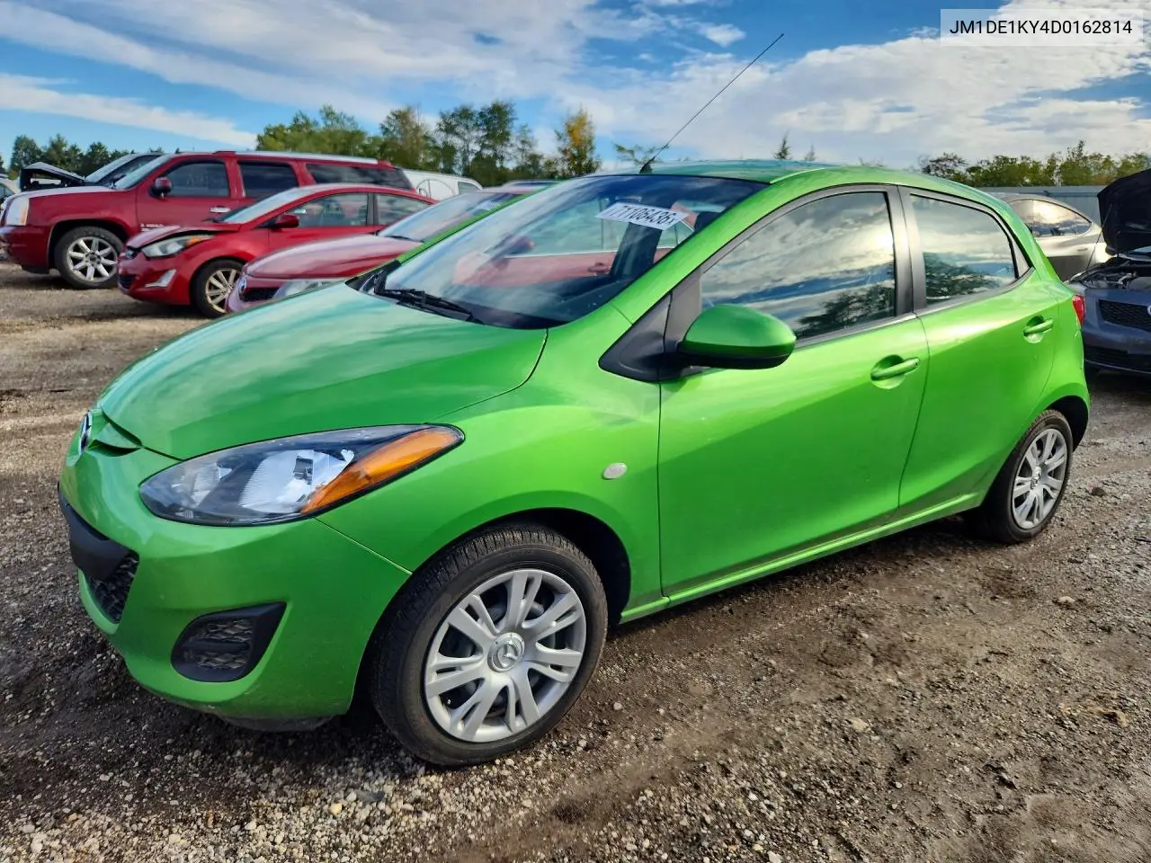 MAZDA 2 2013, VIN JM1DE1KY4D0162814