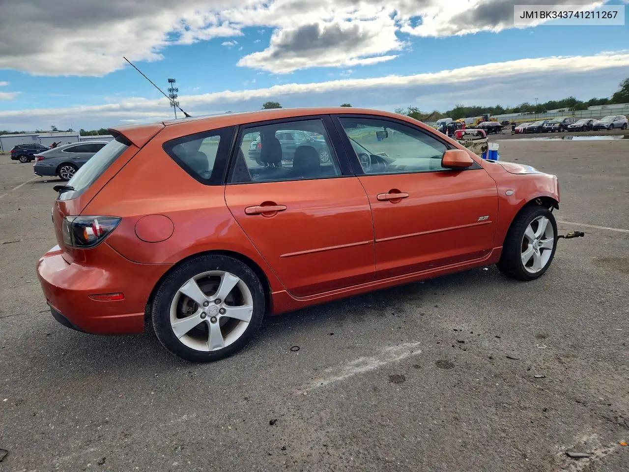 2004 MAZDA 3 VIN JM1BK343741211267 — фото 3