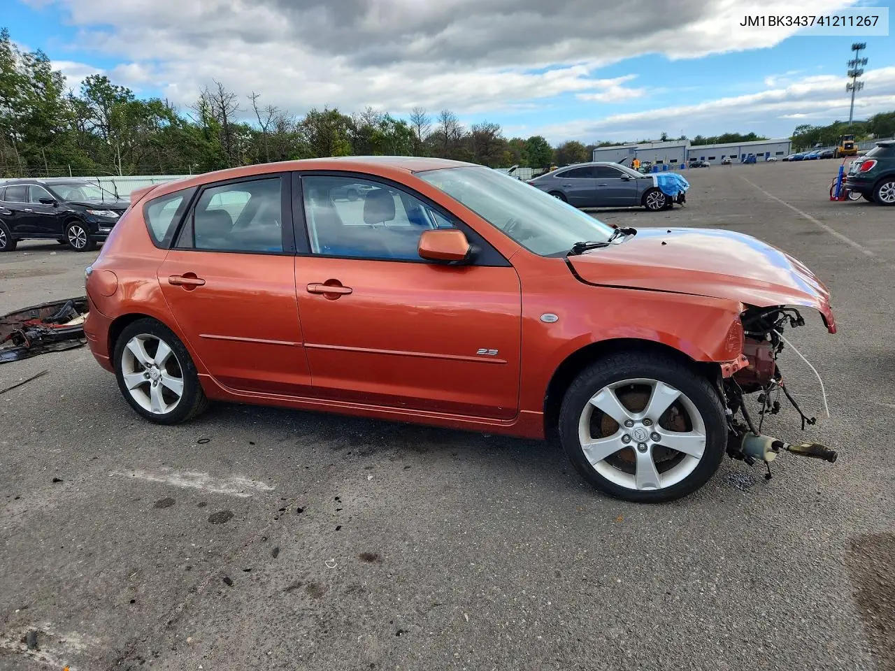 2004 MAZDA 3 VIN JM1BK343741211267 — фото 4