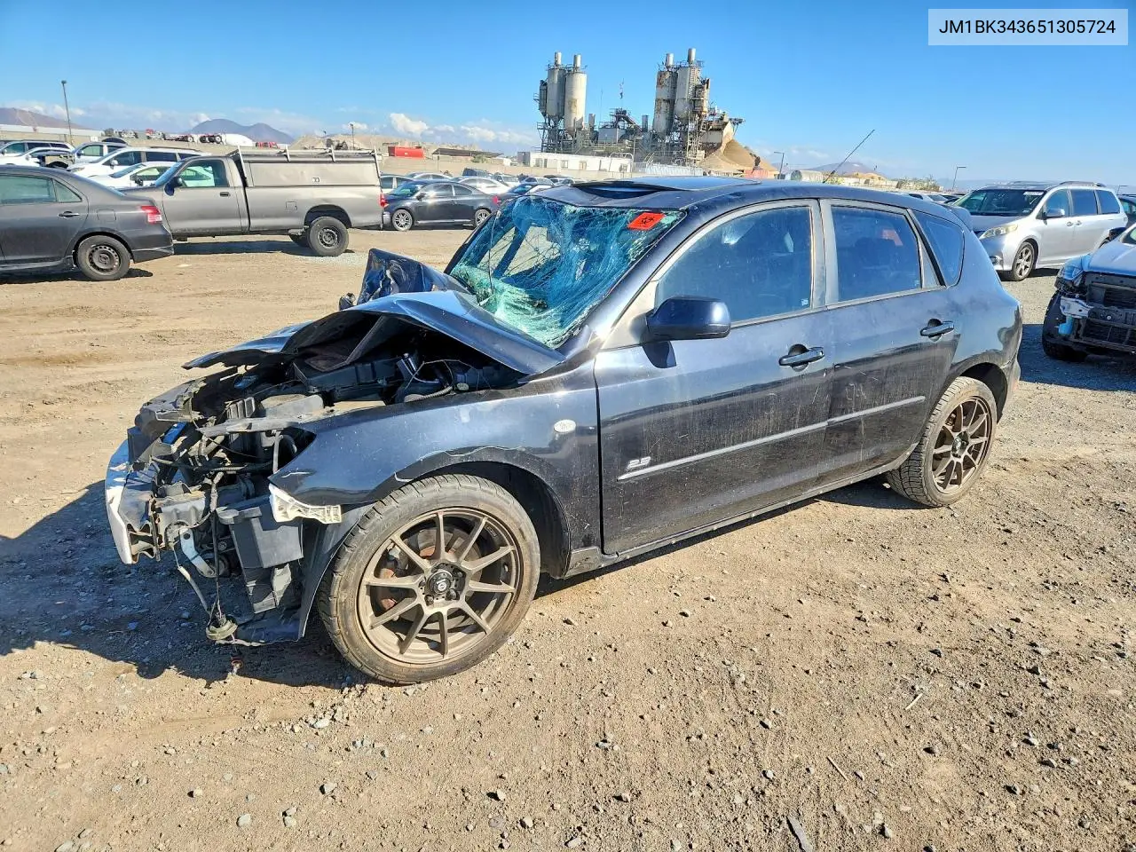 MAZDA 3 2005, VIN JM1BK343651305724