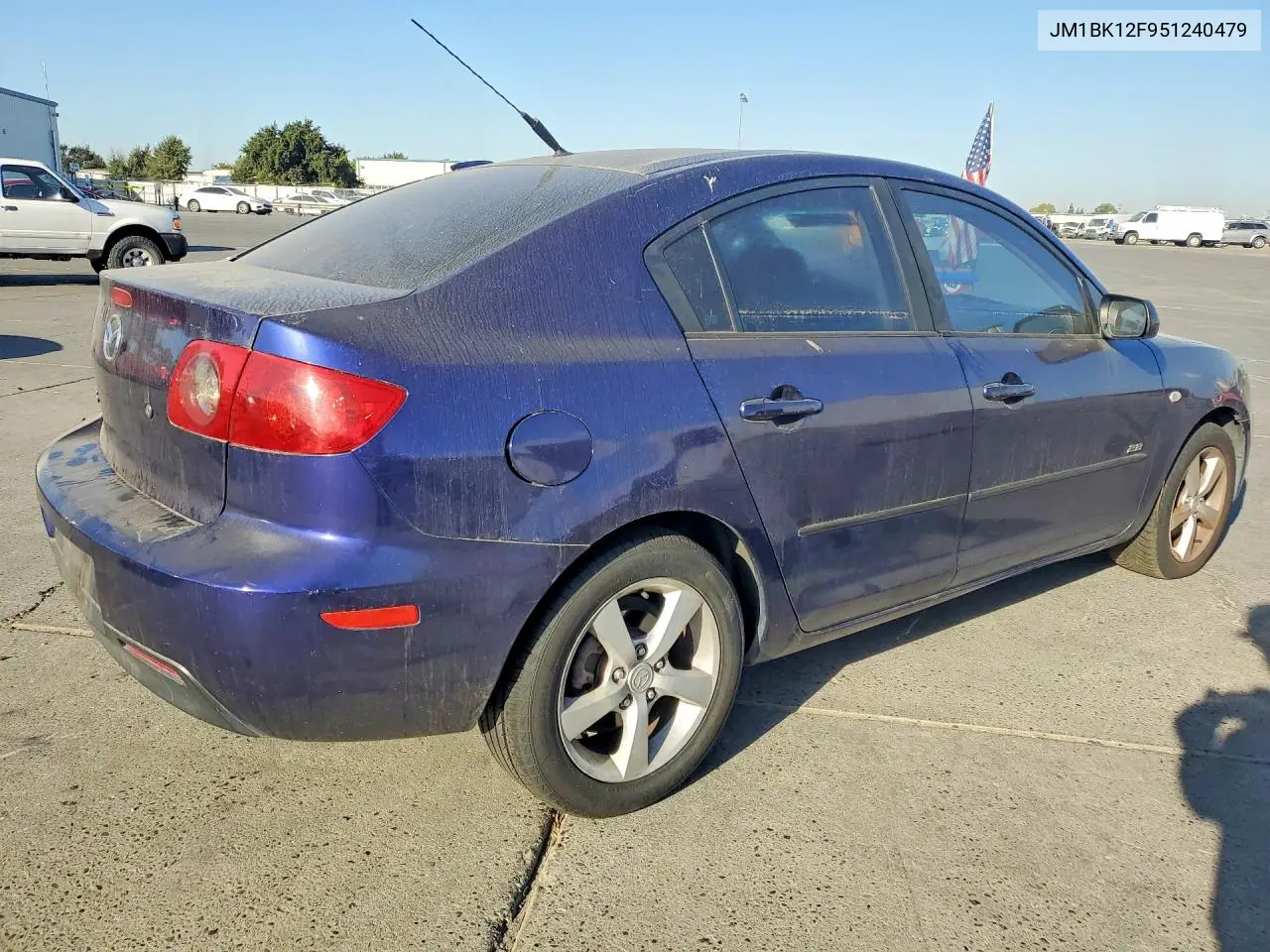 2005 MAZDA 3 VIN JM1BK12F951240479 — фото 3