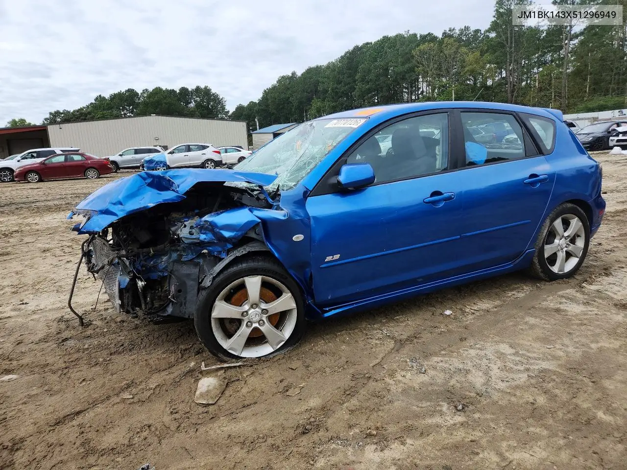 MAZDA 3 2005, VIN JM1BK143X51296949