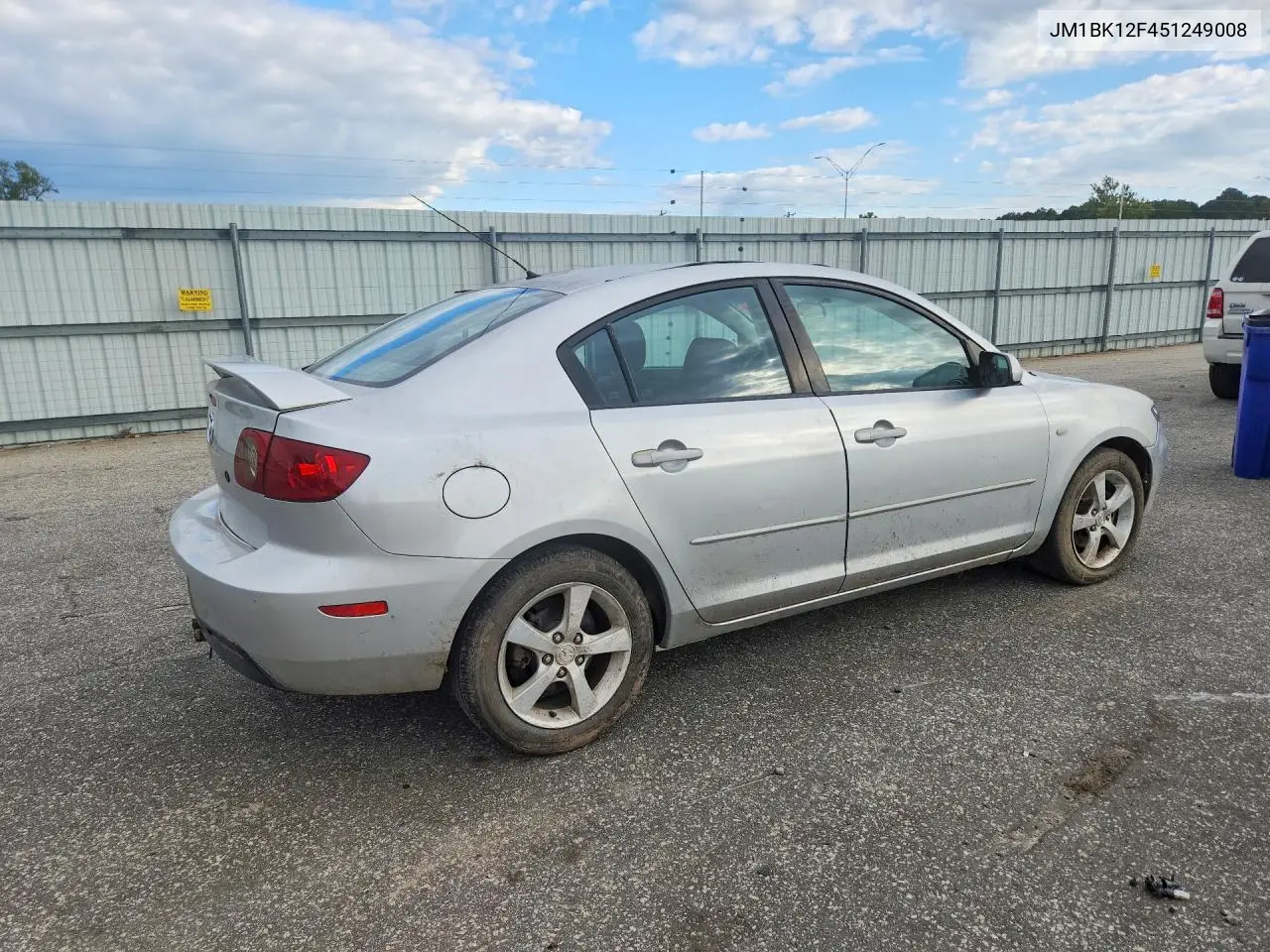 2005 MAZDA 3 VIN JM1BK12F451249008 — фото 3