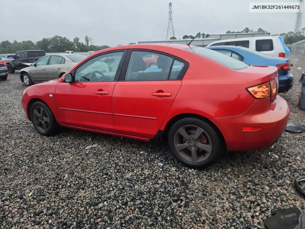 2006 MAZDA 3 VIN JM1BK32F261449673 — фото 2