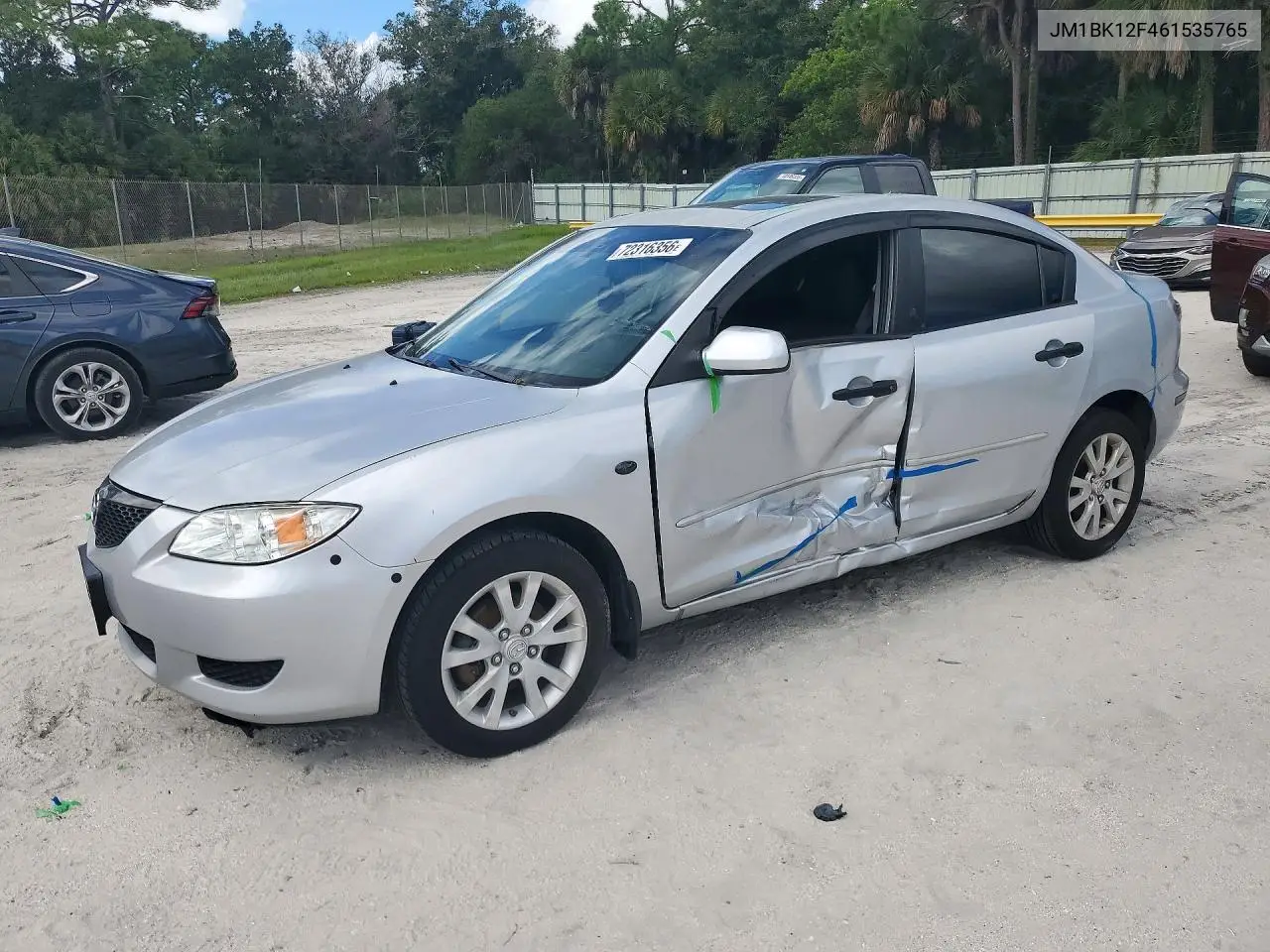 MAZDA 3 2006, VIN JM1BK12F461535765