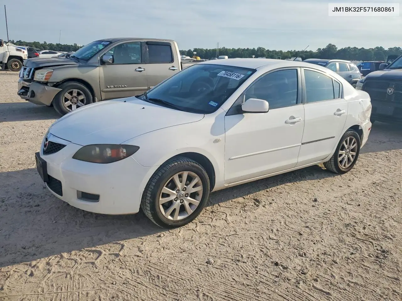 MAZDA 3 2007, VIN JM1BK32F571680861