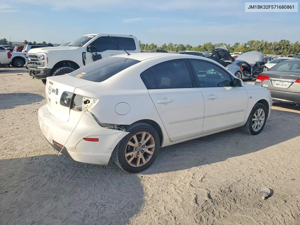 2007 MAZDA 3 VIN JM1BK32F571680861 — фото 3
