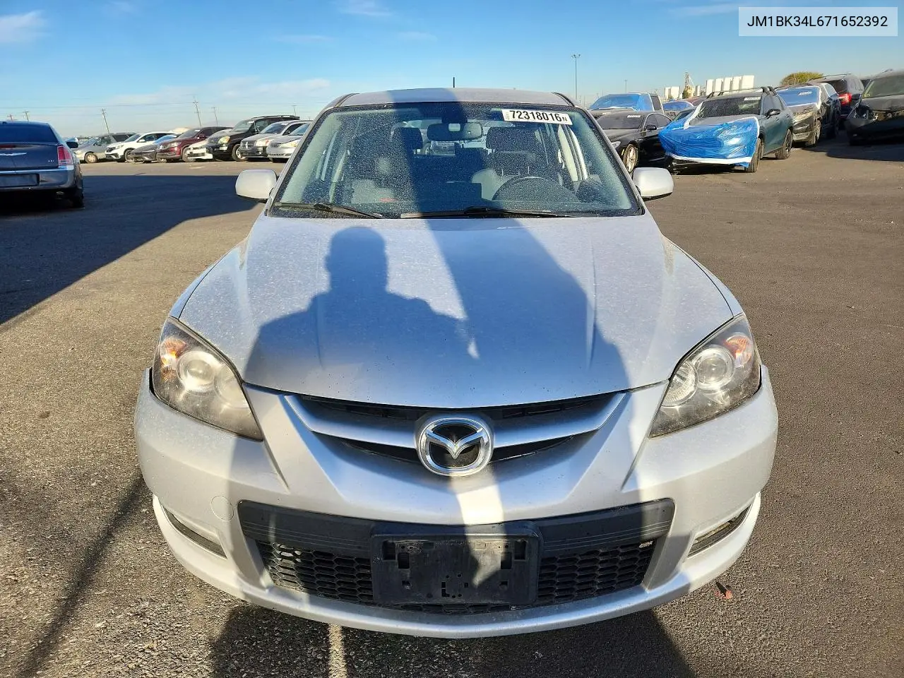 2007 MAZDA 3 VIN JM1BK34L671652392 — фото 5