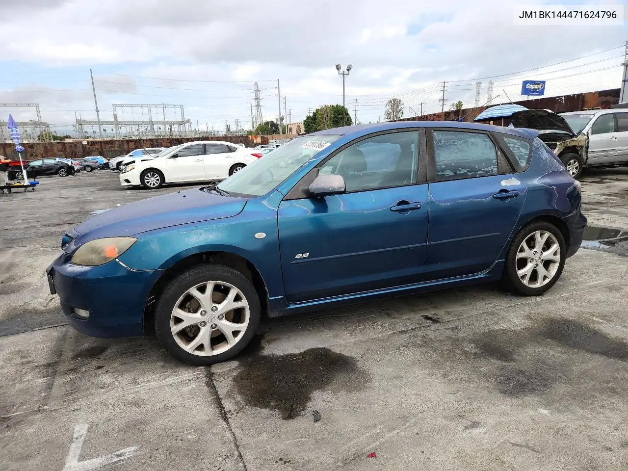 MAZDA 3 2007, VIN JM1BK144471624796