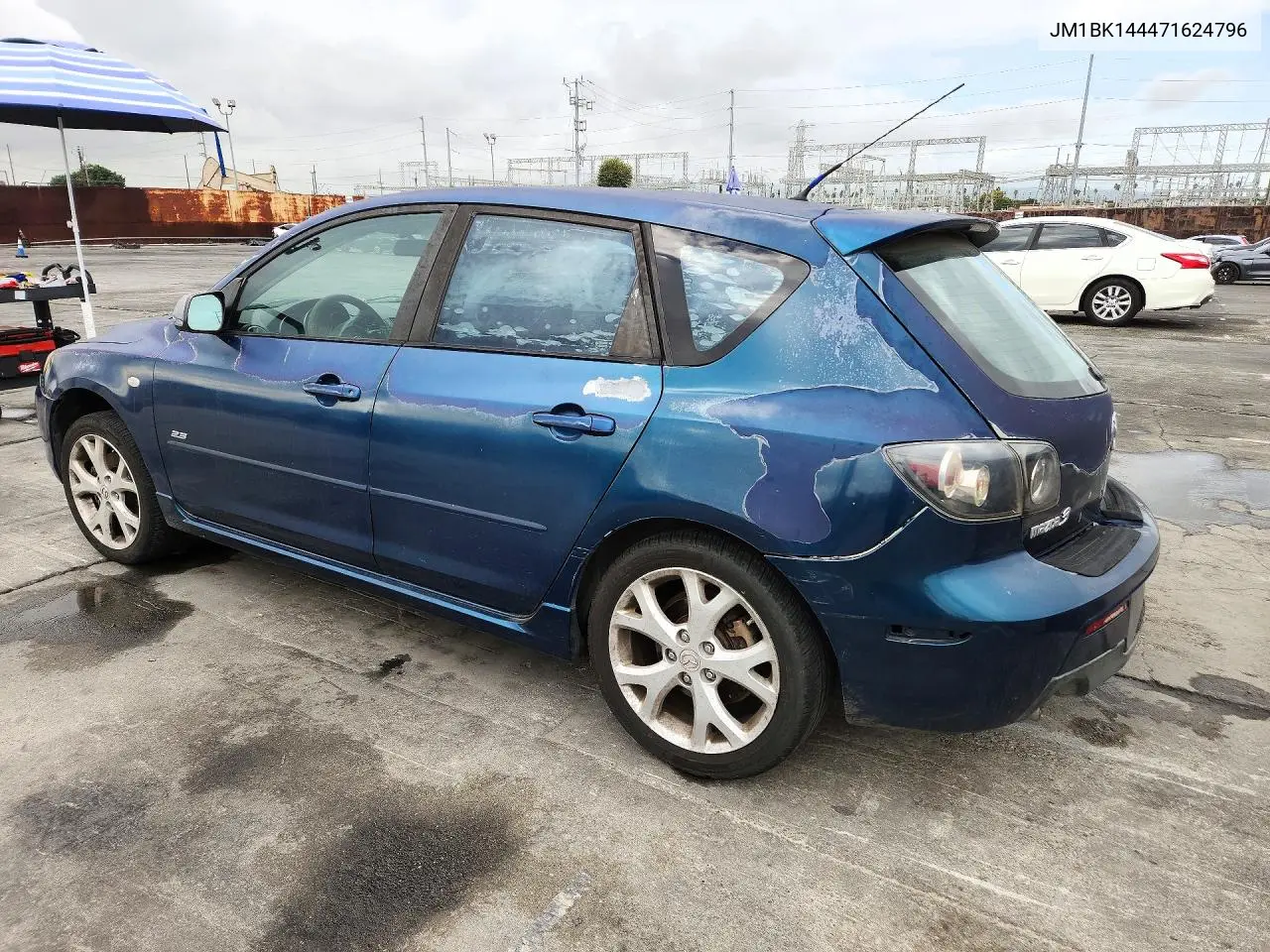 2007 MAZDA 3 VIN JM1BK144471624796 — фото 2