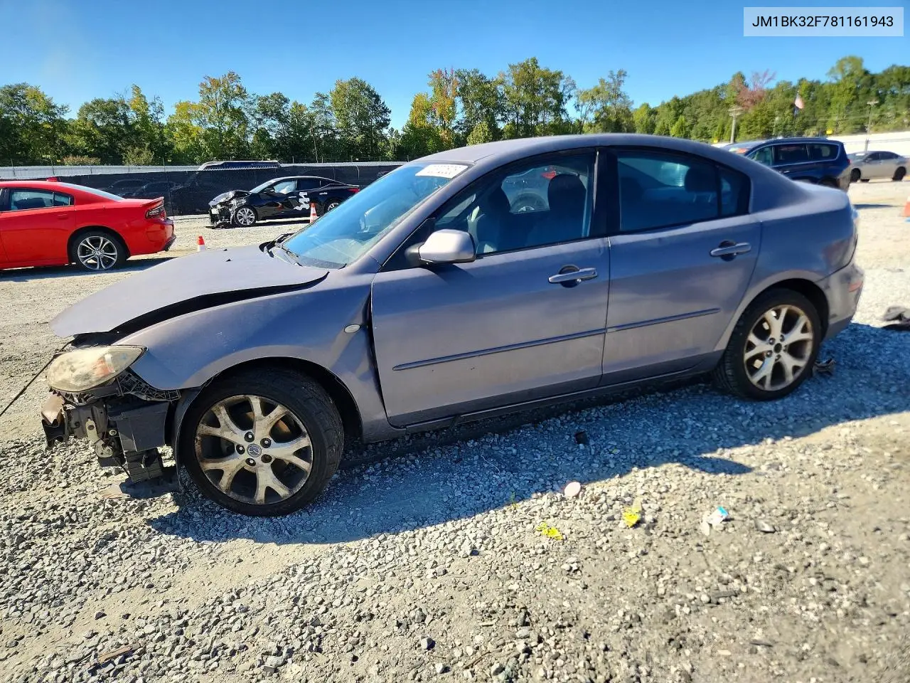 MAZDA 3 2008, VIN JM1BK32F781161943